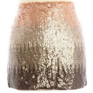 HAUTE HIPPIE silk sequin skirt